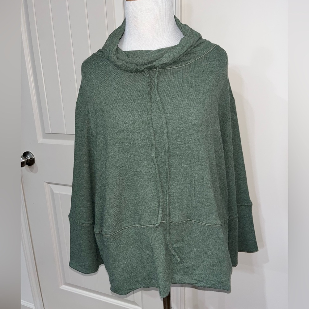 Elegant Olive Cowl Neck Sweater